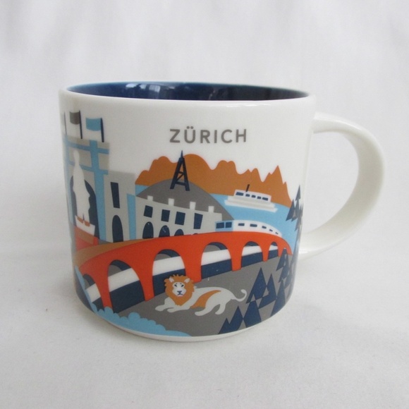 Starbucks Coffee Mug Zurich Switzerland You Are Here Collection 14 oz 2018 - Picture 2 of 8